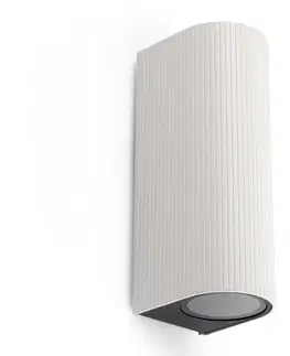 Svietidlá FARO Barcelona FARO 70328 - Vonkajšie nástenné svietidlo ESTELA 2xGU10/5W/230V IP65 biele 70328