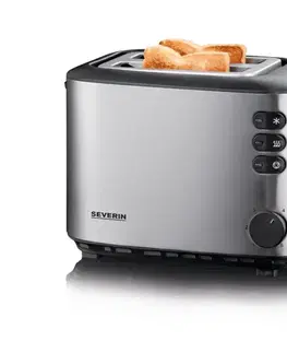 Predlžovacie káble Severin AT 2514 - Hriankovač s dvoma otvormi 850W/230V nerez/čierna AT 2514