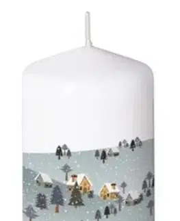 Vianočné dekorácie Kinekus Sviečka valec 60x110mm, Winter Wonderland