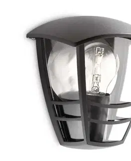 Záhradné lampy Philips 15387/30/16 - Vonkajšie nástenné svietidlo MYGARDEN CREEK 1xE27/60W/230V 15387/30/16