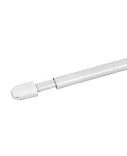 Závesy Kinekus Vitrážková tyč 40 - 70 cm, plochá, biela