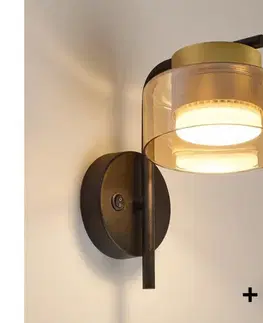 Svietidlá BRILAGI - LED Nástenné svietidlo AURA LUX 1xGX53/30W/230V čierna/zlatá WO-OEM-CF-11-GLD
