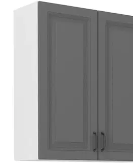 Kuchynské skrinky visiace Kuchynská skrinka Stilo dustgrey/biely 80g/90 2f
