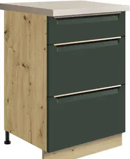 Kuchynské skrinky stojace Skrinka do kuchyne Glamour9d Green