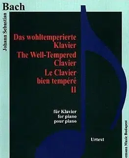 Hudba - noty, spevníky, príručky Bach, Das wohltemperierte Klavier II - Bach Sebastian Johann