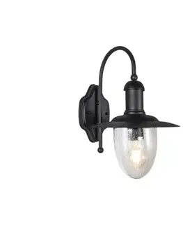 Svietidlá  Vonkajšie nástenné svietidlo TALISA 1xE27/60W/230V IP44 čierna SKU013591