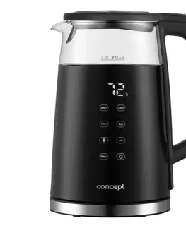 Predlžovacie káble Concept RK4100 - Rýchlovarná kanvica s reguláciou teploty 1,7 l 2200W/230V čierna rk4100