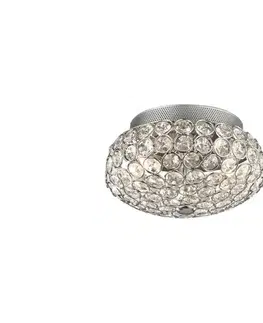 Svietidlá Ideal Lux - LED Krištáľové stropné svietidlo KING 3xG9/3W/230V pr. 25,5 cm chróm 075389