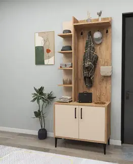 Predsieňové steny Predsieňová stena Julendor - Atlantic Pine, Beige