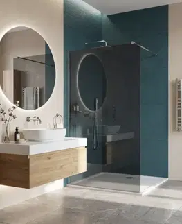 Sprchové dvere REA/S - Sprchová zástena Flexi Grey / Chrome 110 KPL-K99083