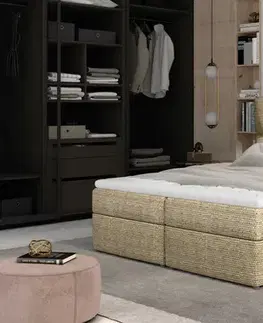 Postele ArtElta Manželská posteľ AMBER Boxspring | 180 x 200 cm Farebné prevedenie AMBER: Soft 11