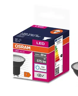 Žiarovky LED Žiarovka VALUE PAR16 GU10/6,9W/230V 4000K 36° čierna - Osram 4058075766549