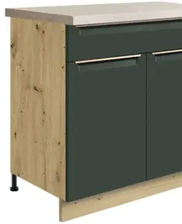 Kuchynské skrinky stojace Skrinka do kuchyne Glamour7d Green