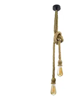 Svietidlá  Luster na lanku ROPE 2xE27/12W/230V 307613