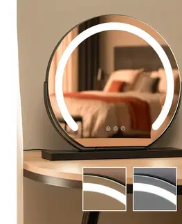 Kúpeľňové zrkadlá BRILAGI - LED stmievateľné make-up zrkadlo CALIFORNIA LED/14W/230V 44x40 cm čierne FG-M6-WD19-BLK