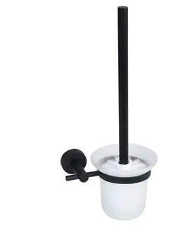 WC kefy BISK - WC Kefa For You, výška 37cm, matné tvrdené sklo a oceľ