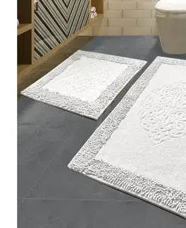 Svietidlá  SADA 2x Kúpeľňová predložka PIANTE 60/100 cm biela 359CHL1634
