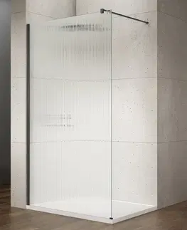 Sprchové dvere GELCO - VARIO BLACK jednodielna sprchová zástena na inštaláciu k stene, sklo nordic, 700  GX1570-06