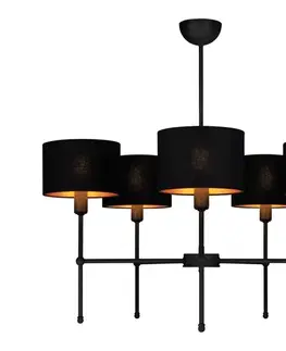 Svietidlá  Luster na tyči MADELA 5xE14/40W/230V čierna 0097