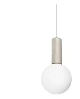 Svietidlá Ideal Lux - LED luster na lanku ODEON LED/8W/230V CRI 90 pr. 15 cm béžová/biela 349190