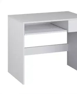 Moderné kancelárske stoly Písací stôl Profi Biely