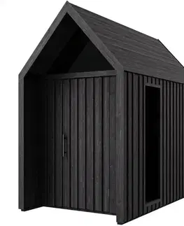 Drevené domčeky na záhradu Záhradný domček Swedish Barn 1629 čierna V3