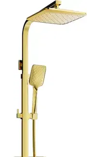 Sprchy a sprchové panely MEXEN/S - CQ62 vaňový stĺp s termostatickou batériou, zlato 779106295-50