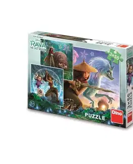 Do 99 dielikov Dino Toys Puzzle Raya a kamaráti 3x55 Dino