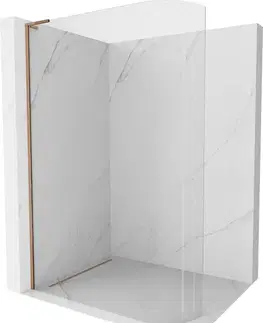 Sprchové dvere MEXEN/S - KiotoL Sprchová zástena WALK-IN 90 x 200, transparent, ružové zlato 800-090-103-60-06