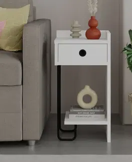 Konferenčné stolíky Nočný stolík Sirius Right White