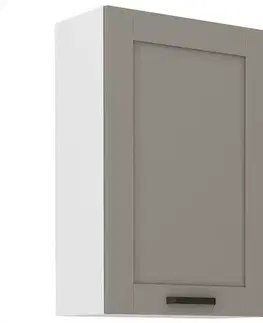Kuchynské skrinky visiace Kuchynská skrinka Luna claygrey/biela 60G-90 1F