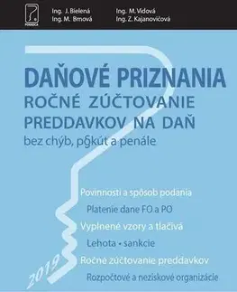 Dane, účtovníctvo Daňové priznania 2019 + vyplnené vzory a tlačivá - Kolektív autorov