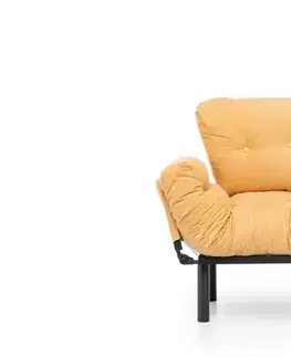 Kreslá Kreslo ušiak Nitta Single - Mustard