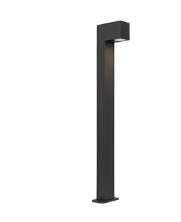 Zahradne stlpove lampy Priemyselná vonkajšia stojaca lampa tmavosivá 80 cm IP44 - Baleno