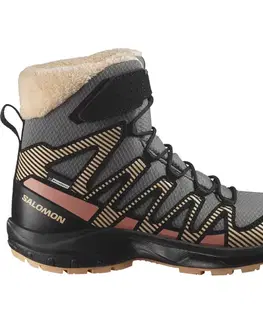 Obuv jesenná a zimná Salomon XA PRO V8 Winter CSWP Kids Veľkosť: 31 EUR