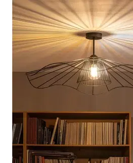 Svietidlá BRILAGI - LED prisadený luster CERIA WIRE 1xE27/60W/230V priemer 80 cm čierny BG3989+EG300157+EG300162