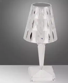 Lampy do obývačky Stolná lampa CRISTAL DIAMOND LB1