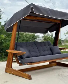 Záhradná hojdačky Garden Triple Swing Chair Sia 2400 - Anthracite