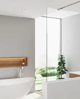 Sprchové dvere Sprchová zástena SAT Walk-in 100x100 cm na zníženú priečku chróm SATBWIS100PR SATBWIS100PR