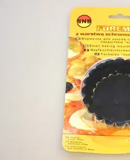 Kuchynské formičky SNB - Formička bábovka teflónové, priemer 9cm, balenie 6ks