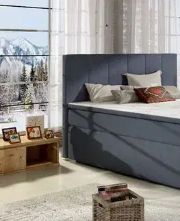 Postele ArtElta Manželská posteľ BOLERO Boxspring | 180 x 200 cm Bolero rozmer: 180x200 cm, Bolero farba: Soft 17