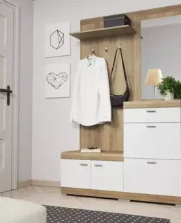 Predsieňový nábytok Predsieňový nábytok Stella dub Riviera/biela