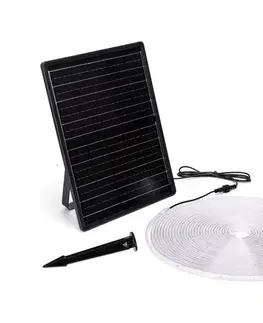 LED osvetlenie  B.V.  - stmievateľný solárny LED pás/20 W/3,2 V 20 m 6500 K IP65 + diaľkové ovládanie B10201NK8