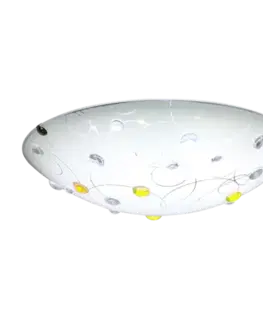 Stropná svetla Stropné svietidlo Floki Plafond 30 1x60W E27 jantárové