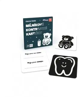 Leporelá, krabičky, puzzle knihy Miľníkové kontrastné kartičky - Kolektív autorov