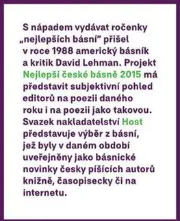 Česká poézia Nejlepší české básně 2015 - Gabriel Tomáš,Petr Borkovec