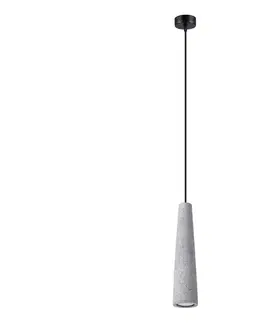 Svietidlá  SL.1347 - Luster na lanku ELECTRA 1xGU10/10W/230V betón/šedá SL.1347