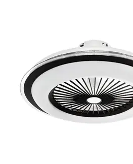Ventilátory  LED Stmievateľné stropné svietidlo s látorom ZEPHYR LED/48W/230V čierna + DO ML1514