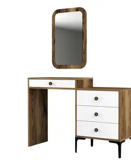 Toaletné Toaletný stolík Lizbon 544 - Walnut, White