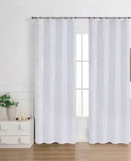 Záclony do obývačky Záclona na páske Lena silver RP499 290x245 cm